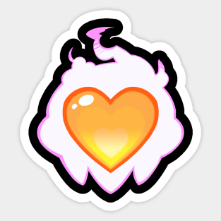 Burning Heart Sticker